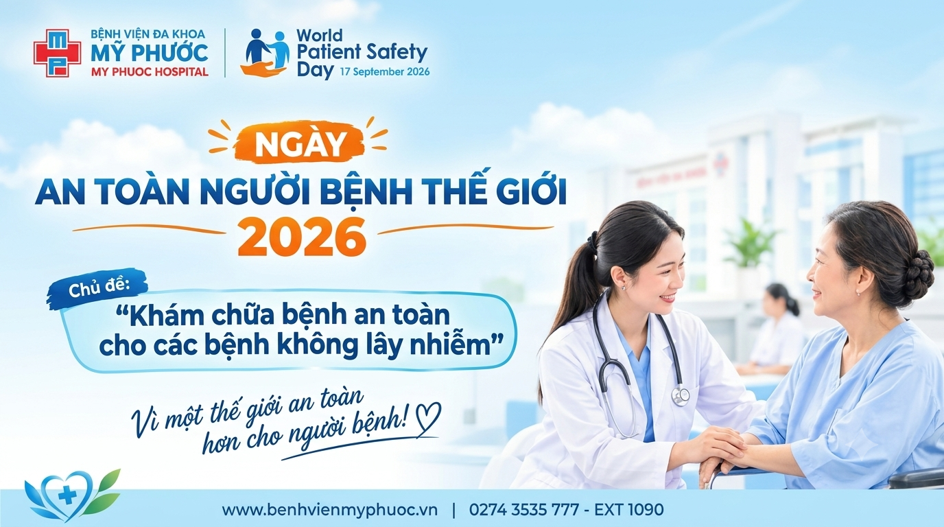 Ngày An toàn Người bệnh Thế giới 17/09/2026: An toàn trong chăm sóc bệnh không lây nhiễm