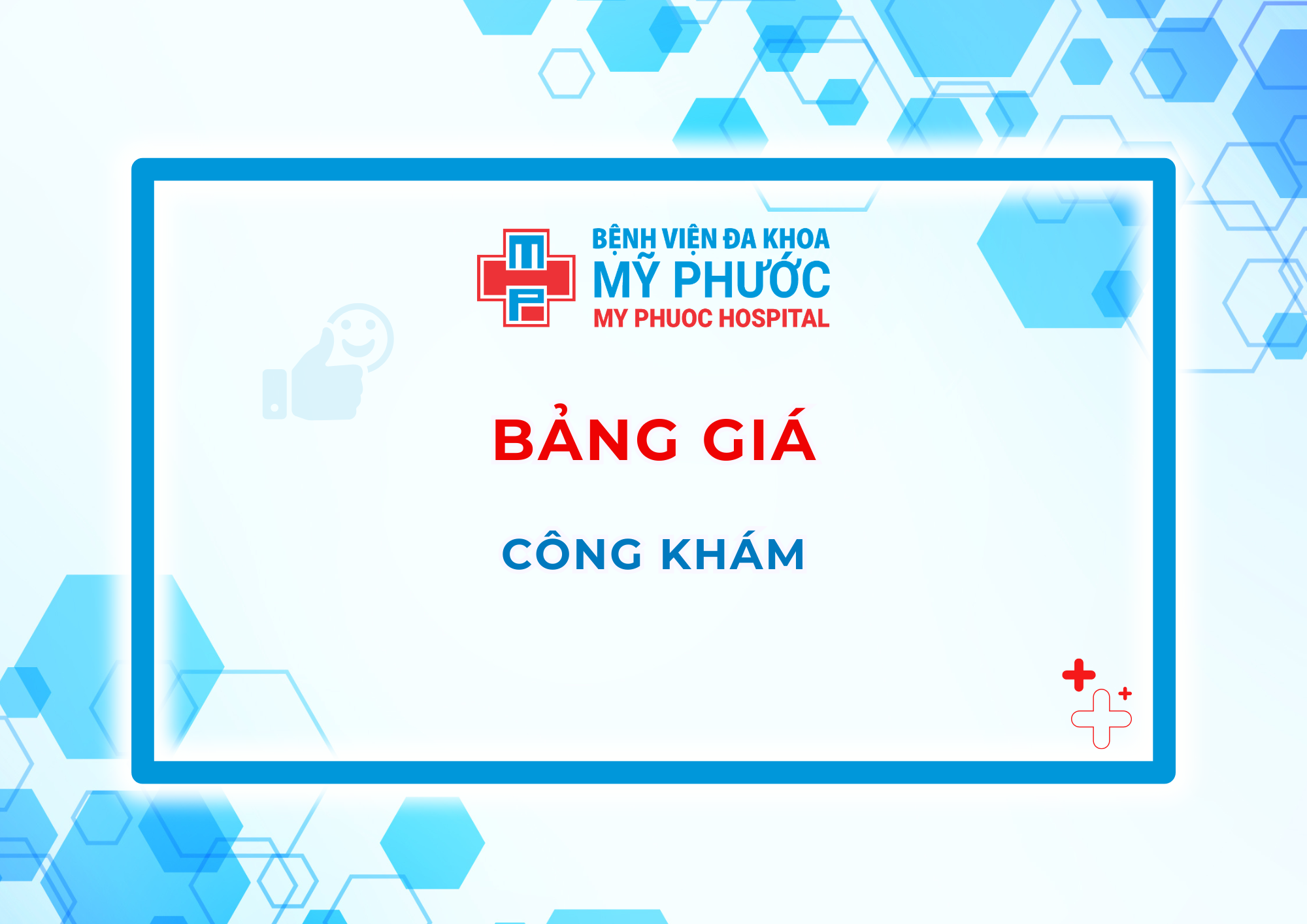 Bảng giá công khám