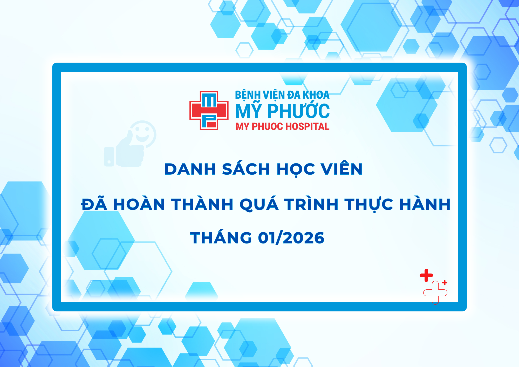 DANH SÁCH HỌC VIÊN HOÀN THÀNH THỰC HÀNH THÁNG 01 - 2026