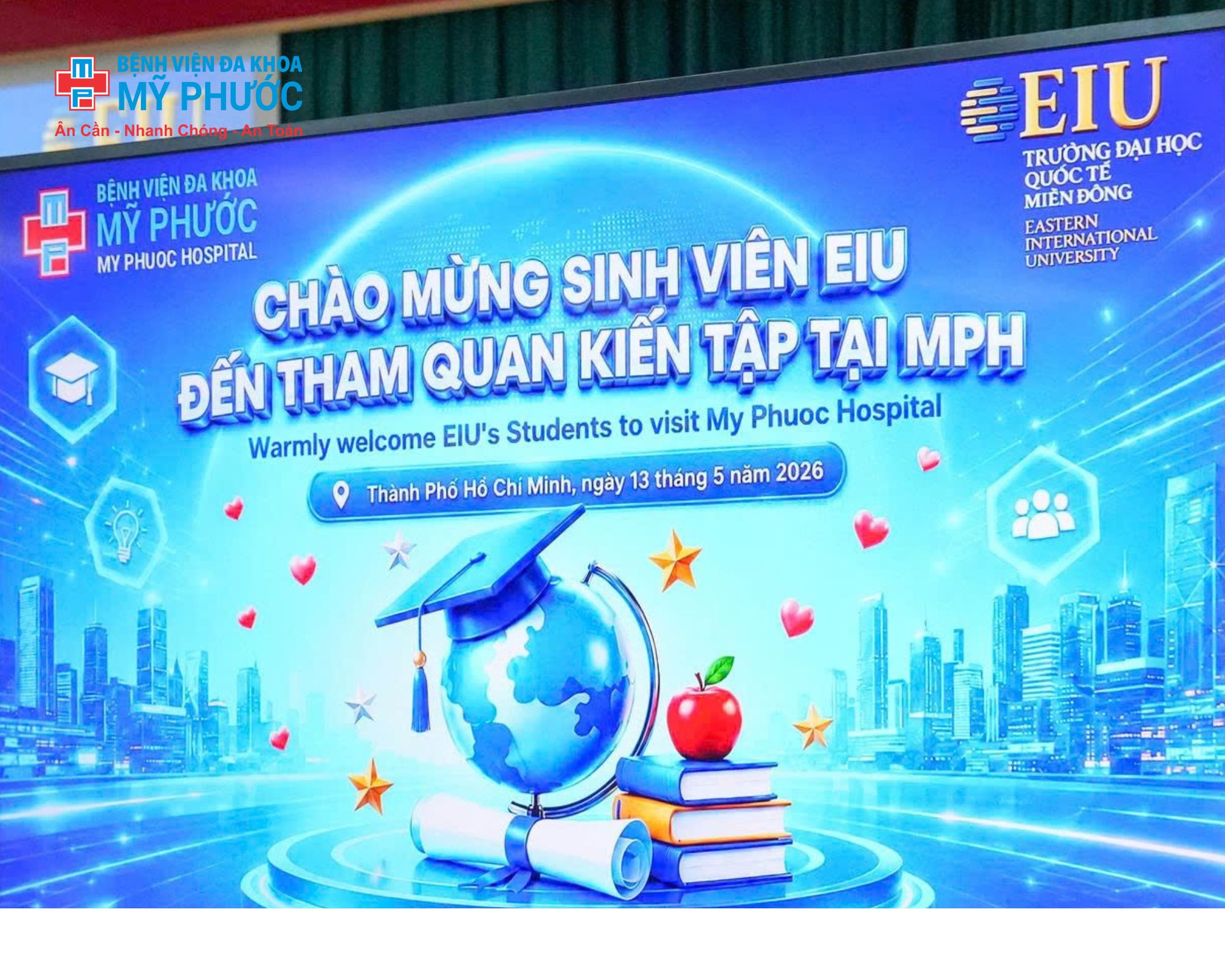 Tiếp đón đoàn sinh viên EIU tham quan – kiến tập tại bệnh viện