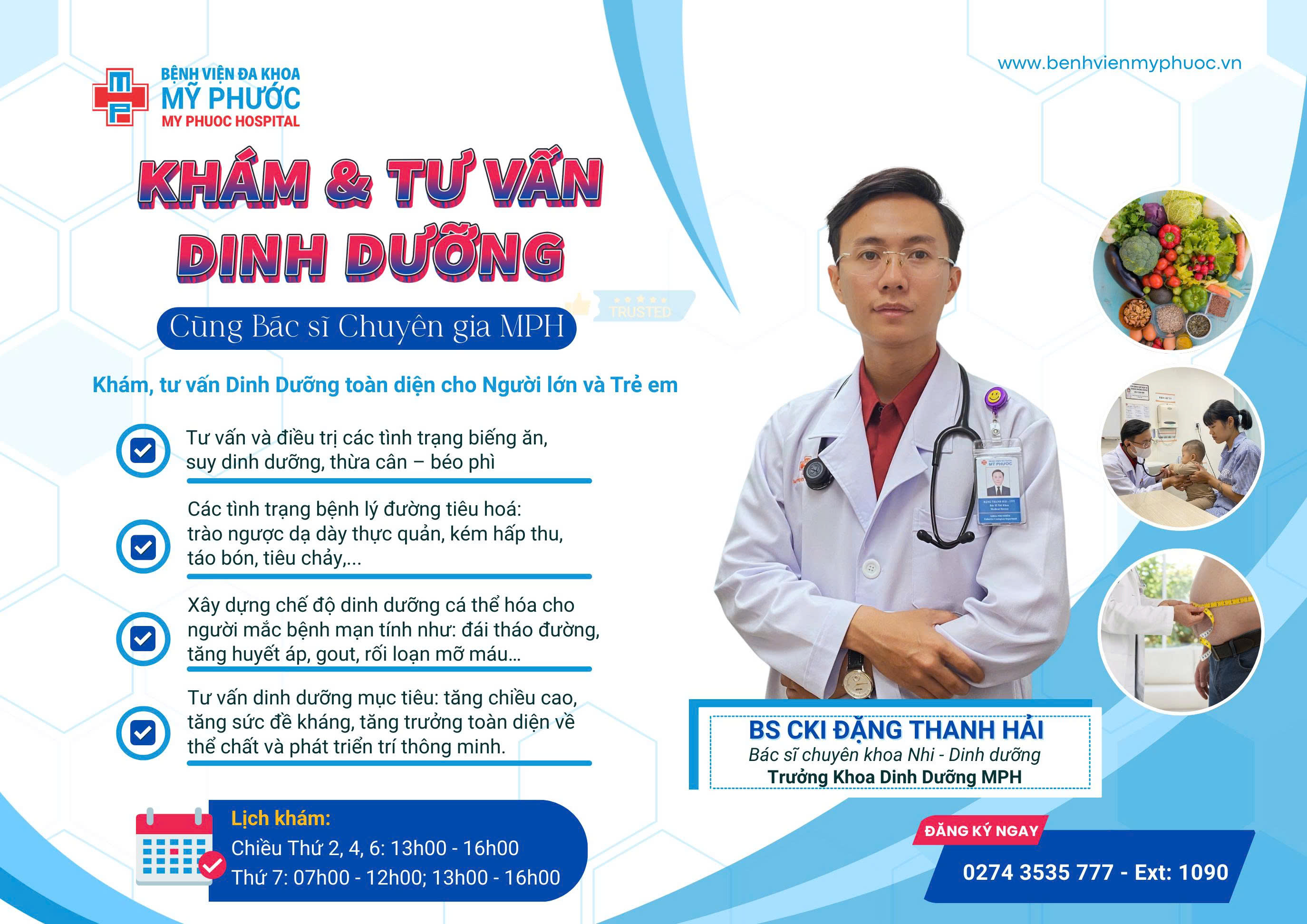 Triển khai dịch vụ Khám & Tư vấn Dinh dưỡng tại Bệnh viện Đa khoa Mỹ Phước