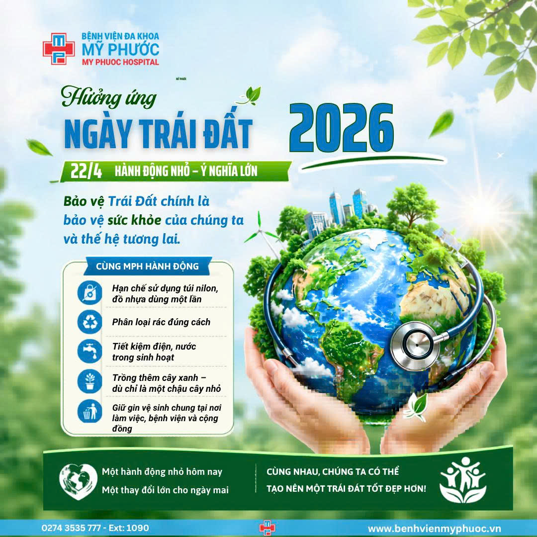 Hưởng ứng Ngày Trái Đất 2026 – Bảo vệ môi trường, bảo vệ sức khỏe