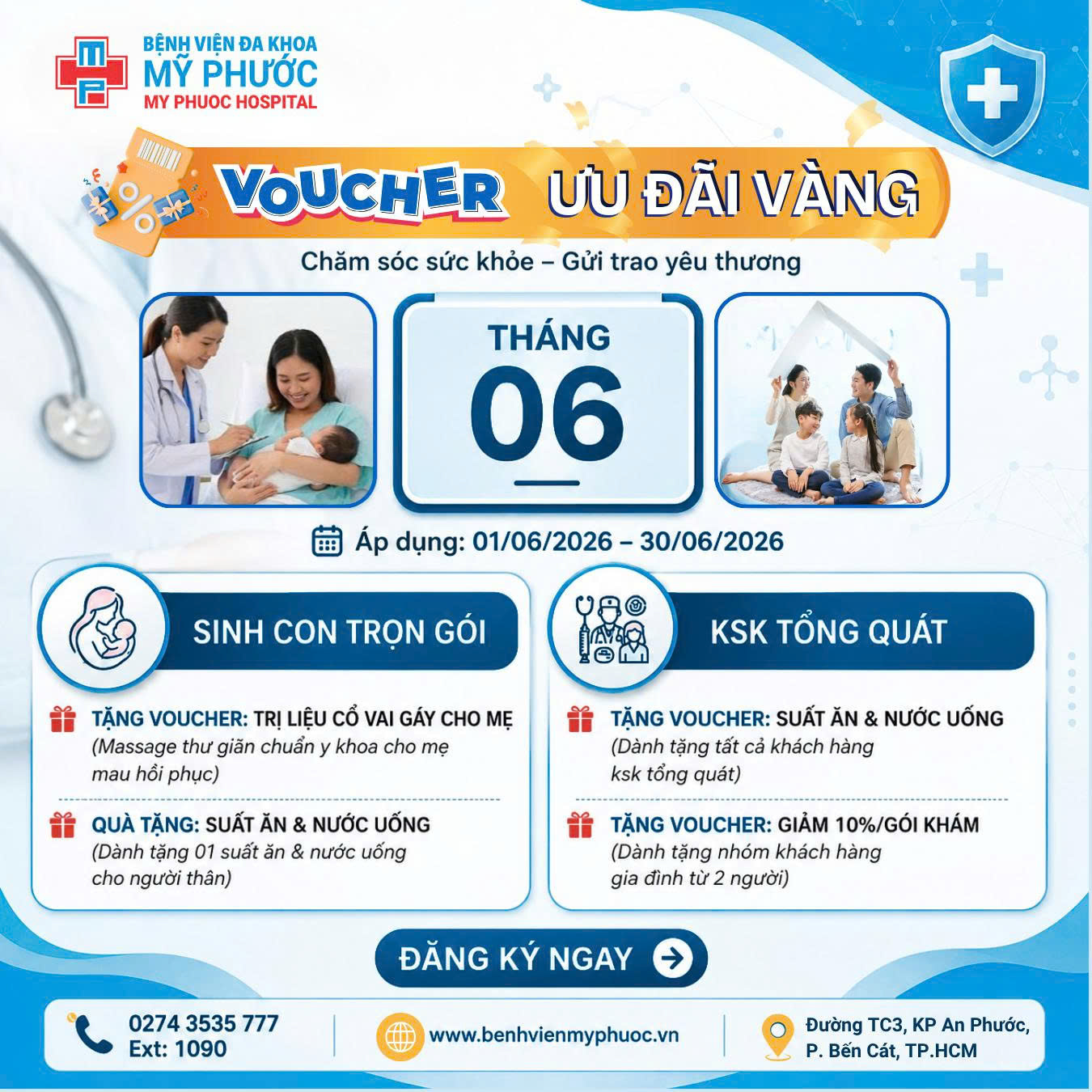 Nhận ưu đãi tháng 6 để chăm sóc sức khỏe toàn diện cho cả gia đình